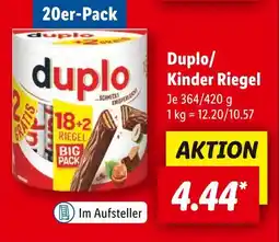 Lidl Duplo kinder riegel Angebot