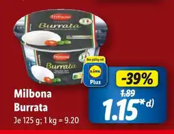 Lidl Milbona burrata Angebot