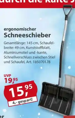 Sonderpreis Baumarkt ergonomischer Schneeschieber Angebot