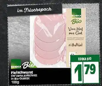 Elli Markt Edeka Bio Fleischwurst 100g Angebot