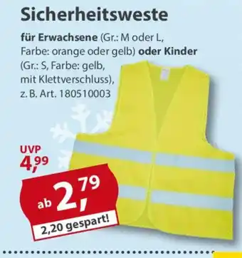 Sonderpreis Baumarkt Sicherheitsweste Angebot