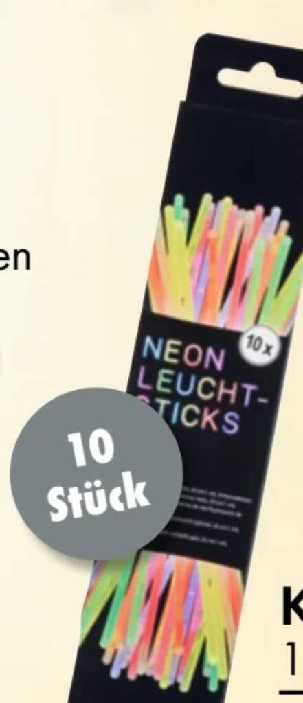 Knicklichter-Party-Set Angebot bei TEDi