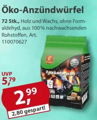 Sonderpreis Baumarkt Flash Öko-Anzündwürfel Angebot