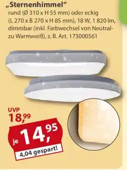 Sonderpreis Baumarkt LED-Wand- und -Deckenleuchten ,,Sternenhimmel" Angebot