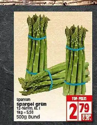 Elli Markt Spanien Spargel Grün 500g Angebot