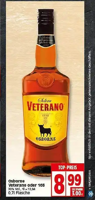 Elli Markt Osborne Veterano Oder 103, 0,7L Angebot