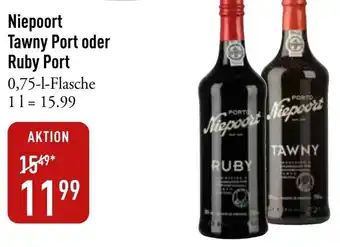 Galeria Markthalle Niepoort Tawny Port oder Ruby Port Angebot