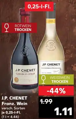 Kaufland J.P. CHENET Franz. Wein Angebot