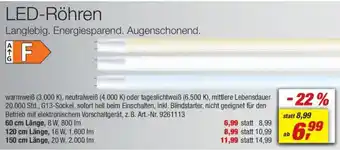 toom Baumarkt LED-Röhren Angebot