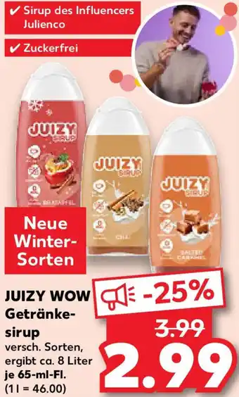 Kaufland JUIZY WOW Getränkesirup Angebot