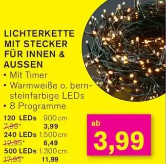 KODi Lichterkette mit stecker für innen & aussen Angebot