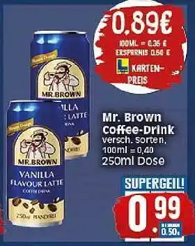 Elli Markt Mr Brown Coffee Drink 250ml Angebot