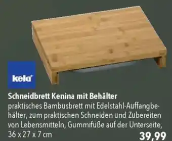 CITTI Markt kela Schneidbrett Kenina mit Behälter Angebot