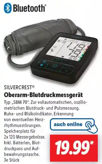 Lidl SILVERCREST Oberarm-Blutdruckmessgerät Angebot