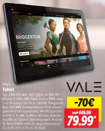 Lidl VALE Tablet Angebot