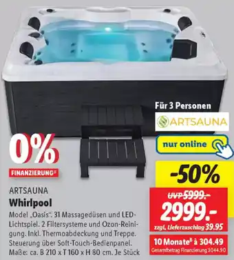 Lidl ARTSAUNA Whirlpool Angebot