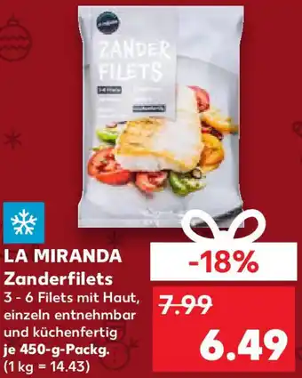 Kaufland LA MIRANDA Zanderfilets Angebot