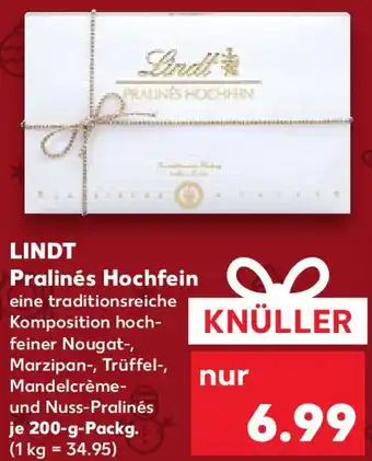 Kaufland LINDT Pralinés Hochfein Angebot