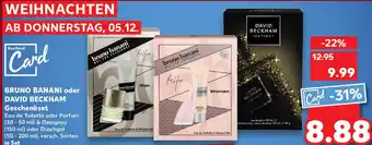 Kaufland BRUNO BANANI oder DAVID BECKHAM Geschenkset Angebot
