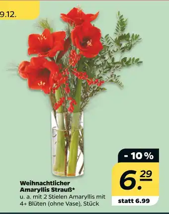 NETTO Weihnachtlicher amaryllis strauß Angebot