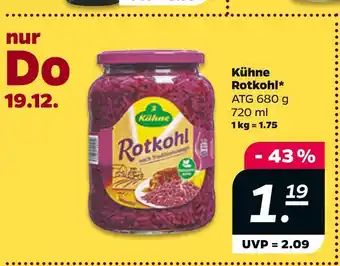 NETTO Kühne rotkohl Angebot