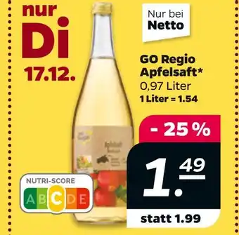 NETTO Go regio apfelsaft Angebot