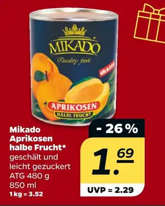 NETTO Mikado aprikosen halbe frucht Angebot