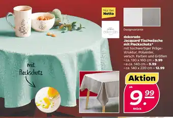 NETTO Dekorado jacquard tischwäsche mit fleckschutz Angebot