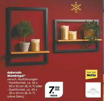 NETTO Dekorado wandregal Angebot