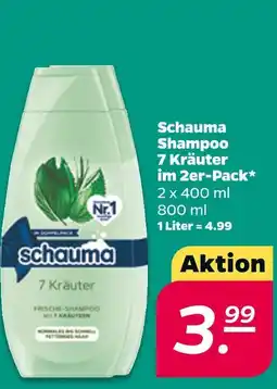 NETTO Schauma shampoo 7 kräuter im 2er-pack Angebot