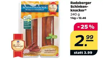 NETTO Radeberger schinkenknacker Angebot