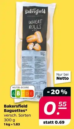 NETTO Bakersfield baguettes Angebot