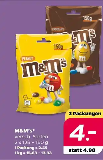 NETTO M&m's 2 packungen Angebot