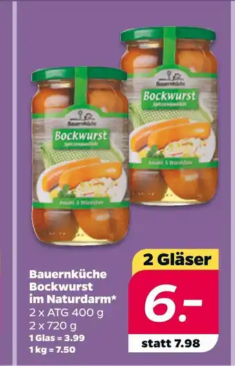 NETTO Bauernküche bockwurst im naturdarm Angebot