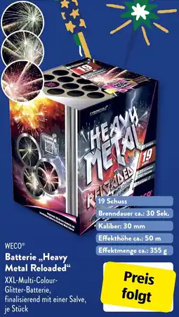 Aldi Süd WECO Batterie „Heavy Metal Reloaded" Angebot