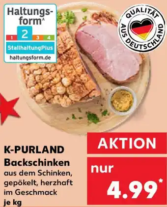 Kaufland K-PURLAND Backschinken Angebot