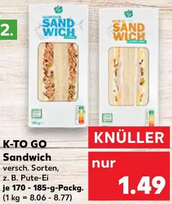 Kaufland K-TO GO Sandwich Angebot