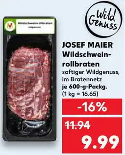 Kaufland JOSEF MAIER Wildschweinrollbraten Angebot