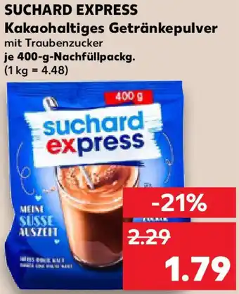 Kaufland SUCHARD EXPRESS Kakaohaltiges Getränkepulver Angebot