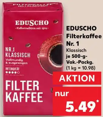 Kaufland EDUSCHO Filterkaffee Angebot