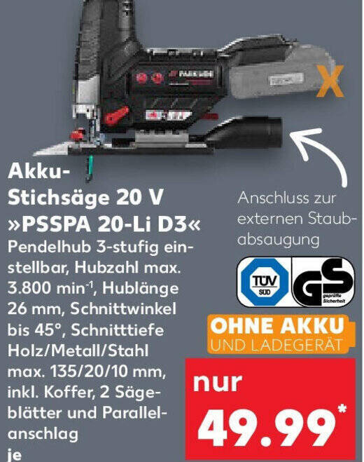 Parkside Akku Stichsage