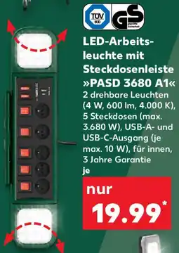 Kaufland PARKSIDE PERFORMANCE LED-Arbeitsleuchte mit Steckdosenleiste ,,PASD 3680 A1" Angebot