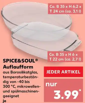 Kaufland SPICE&SOUL Auflaufform Angebot