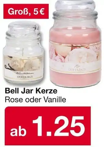 Woolworth Bell Jar Kerze Angebot