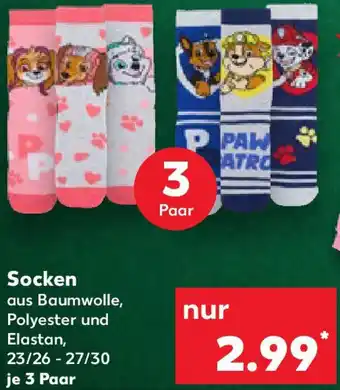 Kaufland PAW PATROL Socken Angebot