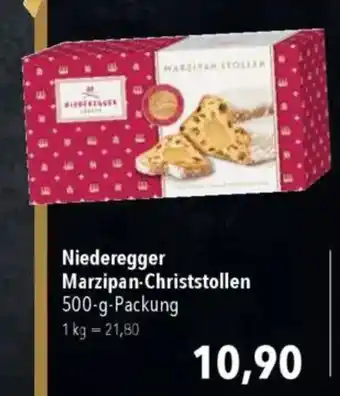 CITTI Markt Niederegger Marzipan-Christstollen Angebot