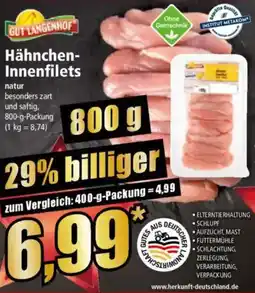 Norma GUT LANGENHOF Hähnchen- Innenfilets Angebot