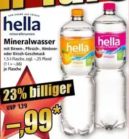 Norma hella Mineralwasser Angebot