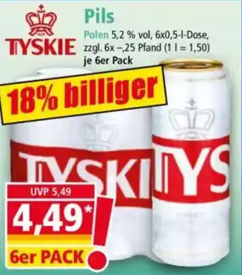 Norma TYSKIE Pils Angebot