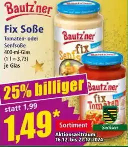 Norma Bautzner Senfsoße Angebot